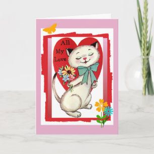 Cartes Pour Fêtes Annuelles All My Love Valentine Cool Chat