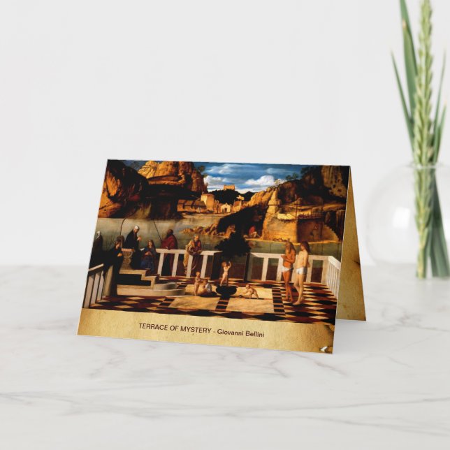CARTES POUR FÊTES ANNUELLES ALLÉGORIE SACRÉE - TERRASSE DE MYSTÈRE (Devant)