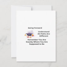 Aller de l'avant pour une graduation