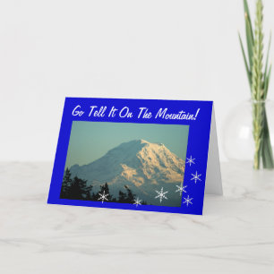Cartes Pour Fêtes Annuelles Allez le disent sur le mont Rainier