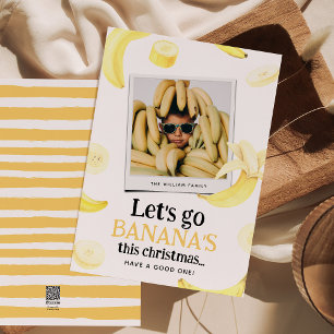 Cartes Pour Fêtes Annuelles Allons à Banana's Funny Photo Christmas