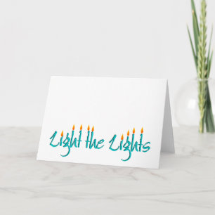 Cartes Pour Fêtes Annuelles Allumez les lumières