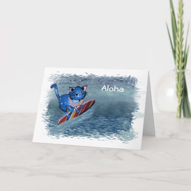 Cartes Pour Fêtes Annuelles Aloha Hawaiian (Devant)
