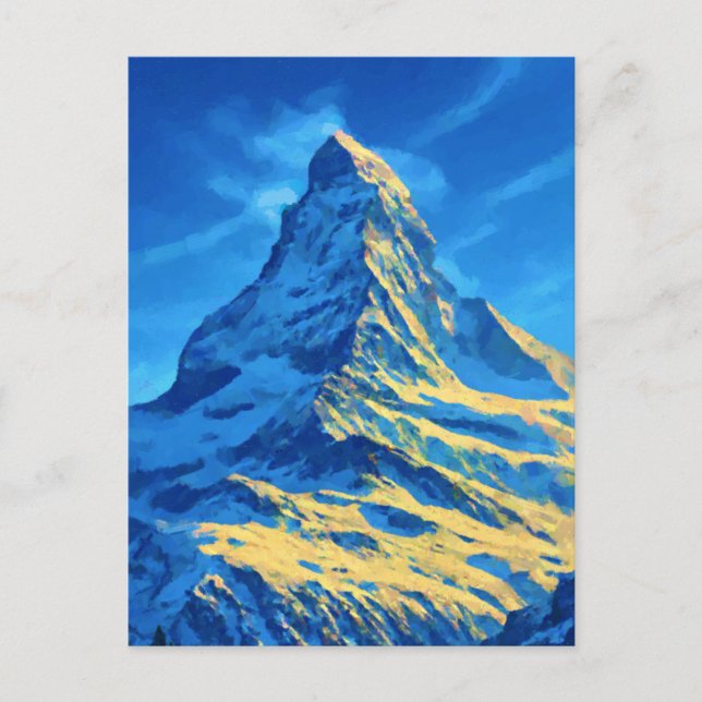 Cartes Pour Fêtes Annuelles Alpes Matterhorn (Devant)