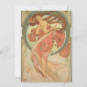 Cartes Pour Fêtes Annuelles Alphonse Mucha - danse