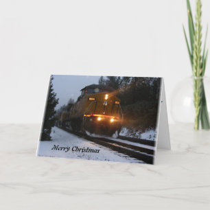 Cartes Pour Fêtes Annuelles Alta Train Noël Salutations