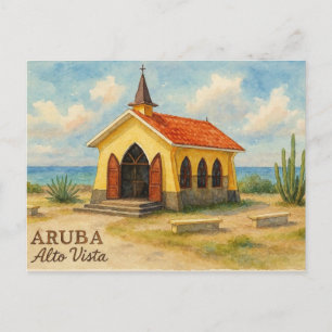 Cartes Pour Fêtes Annuelles Alto Vista Aruba aquarelle