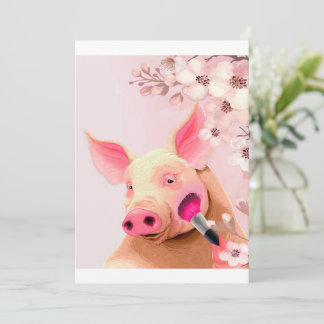 Cartes Pour Fêtes Annuelles amant beauté cochon_cochon