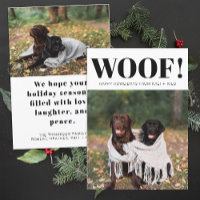 Amant chien drôle Noël photo mignon Personnalisé