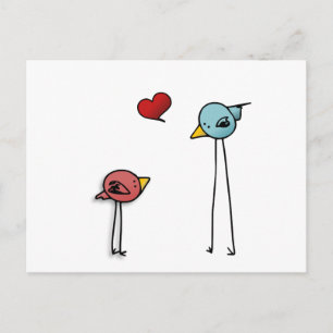 Cartes Pour Fêtes Annuelles amants mignons de valentine de bande dessinée de