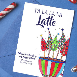 Cartes Pour Fêtes Annuelles Amateurs de café Dernière Noël