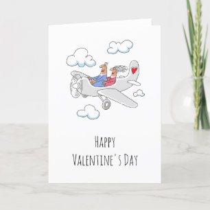 Cartes Pour Fêtes Annuelles Amateurs de coeur rouge Heureuse Sainte-Valentin A