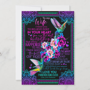 Cartes Pour Fêtes Annuelles Amateurs de femmes   À Ma Femme Je T'Aime Pour Tou