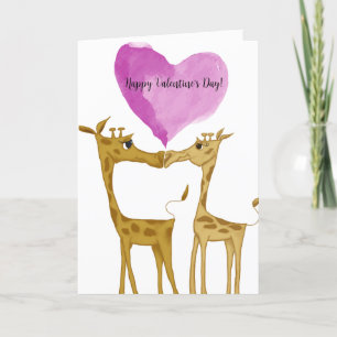 Cartes Pour Fêtes Annuelles Amateurs de girafe adorables