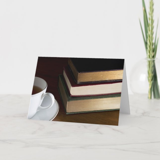 Cartes Pour Fêtes Annuelles Amateurs de livres (Devant)