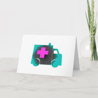 Cartes Pour Fêtes Annuelles ambulance infirmière secouriste médecin médical bl