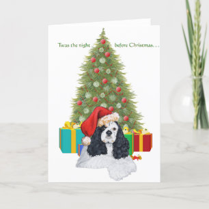 Cartes Pour Fêtes Annuelles American Cocker Spaniel Noël