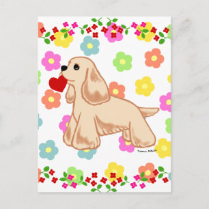 Cartes Pour Fêtes Annuelles American Cocker Spaniel Valentine