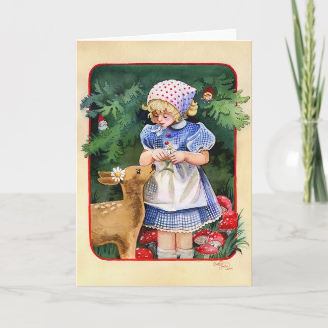 Cartes Pour Fêtes Annuelles Ami forestier (Devant)