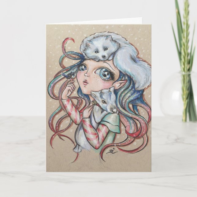 Cartes Pour Fêtes Annuelles Amis de Noël (Devant)