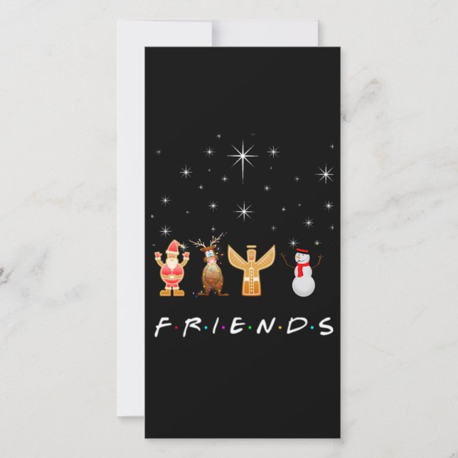 Cartes Pour Fêtes Annuelles Amis Noël (Devant)