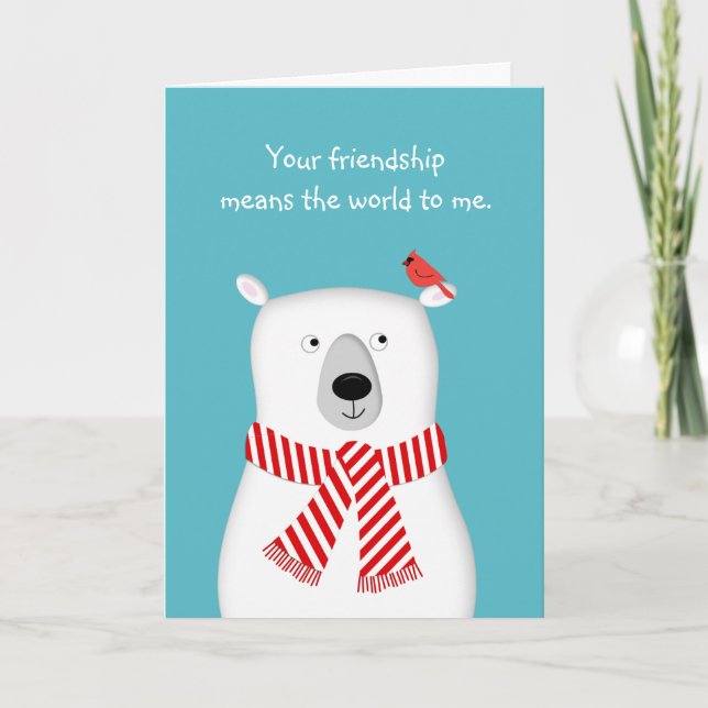 Cartes Pour Fêtes Annuelles Amitié Noël Fête de Noël (Devant)