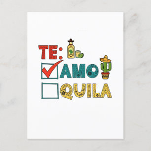 Cartes Pour Fêtes Annuelles Amo Tequila Cinco De Mayo Drôle