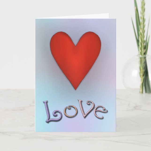 Cartes Pour Fêtes Annuelles Amour (Devant)