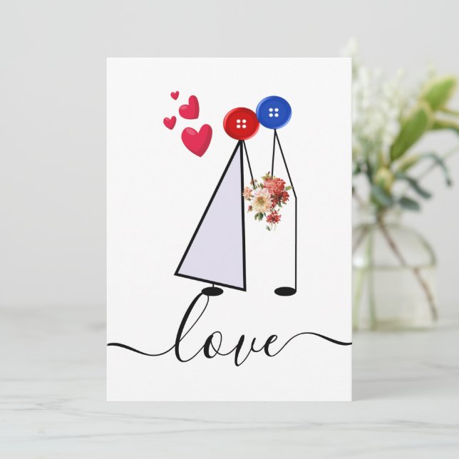 Cartes Pour Fêtes Annuelles amour (Debout devant)