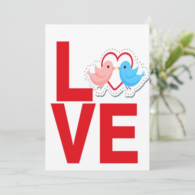 Cartes Pour Fêtes Annuelles amour (Debout devant)
