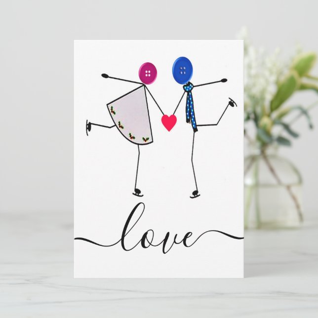 Cartes Pour Fêtes Annuelles amour (Debout devant)