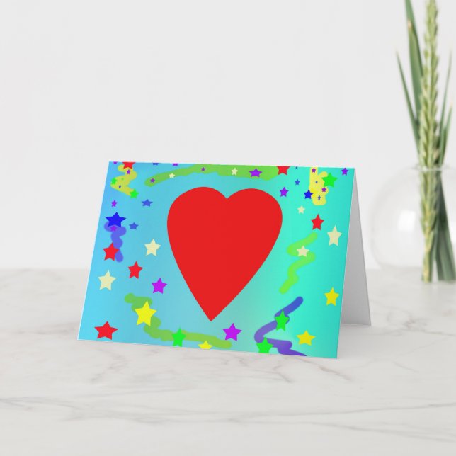 Cartes Pour Fêtes Annuelles Amour (Devant)