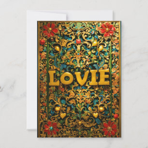 Cartes Pour Fêtes Annuelles "Amour à chaque mot – Voiture personnalisée pour l