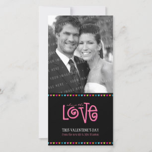 CARTES POUR FÊTES ANNUELLES AMOUR À LA MODE PHOTOCARD : : LOVELETTERS 2P