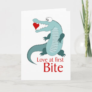 Cartes Pour Fêtes Annuelles Amour à la première morsure