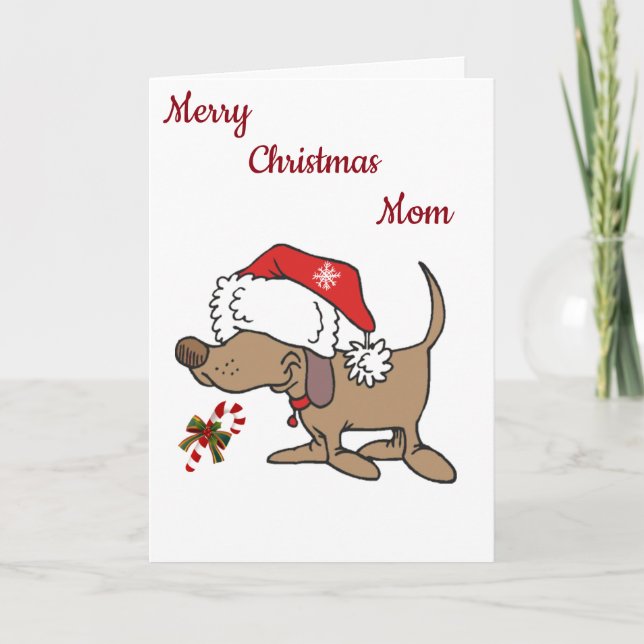 CARTES POUR FÊTES ANNUELLES **AMOUR À MA MÈRE PRÉFÉRÉE** À NOËL (Devant)