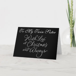CARTES POUR FÊTES ANNUELLES *AMOUR* À MA SOEUR DOUCE" À NOËL