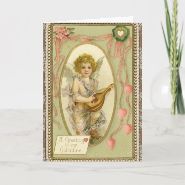 Cartes Pour Fêtes Annuelles Amour ange (Devant)