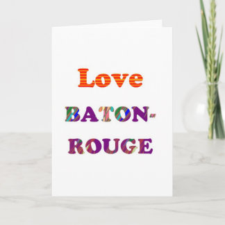 Cartes Pour Fêtes Annuelles Amour BATON ROUGE Louisiane