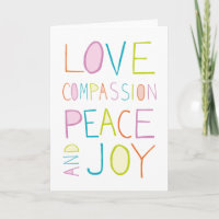 Amour, Compassion, Paix, Joie