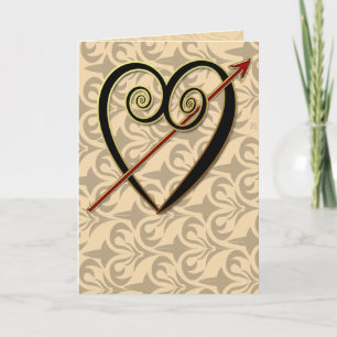 Cartes Pour Fêtes Annuelles Amour dans le salon de dessin