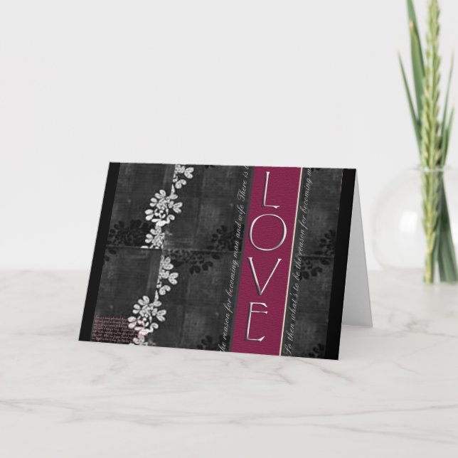 Cartes Pour Fêtes Annuelles amour de concepteur (Devant)