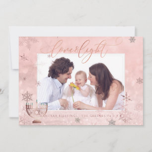 Cartes Pour Fêtes Annuelles Amour de PixDezines+ Vrais flocons de neige légers