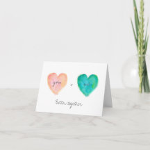 Amour de Valentine de coeur d'aquarelle un