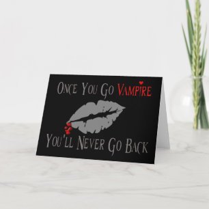 Cartes Pour Fêtes Annuelles Amour de vampire