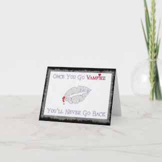 Cartes Pour Fêtes Annuelles Amour de vampire