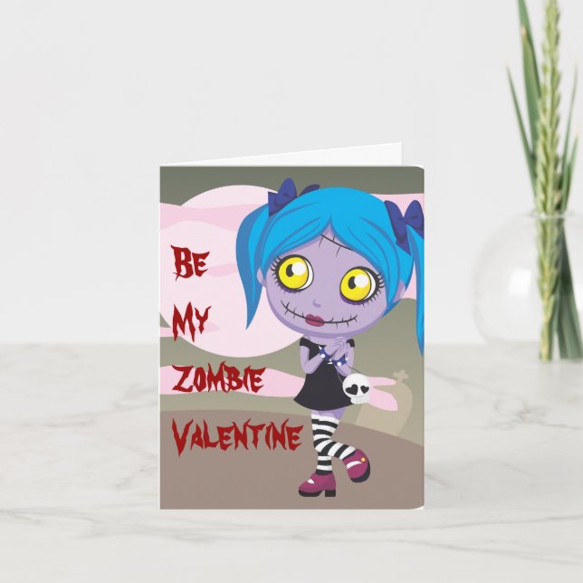 Cartes Pour Fêtes Annuelles Amour de zombi (Devant)