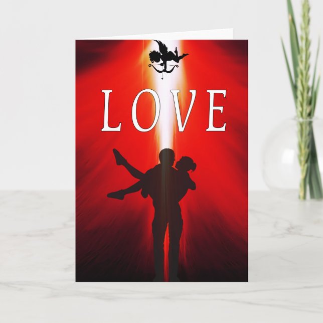 Cartes Pour Fêtes Annuelles Amour d'en haut (Devant)