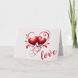 Cartes Pour Fêtes Annuelles Amour et Coeurs