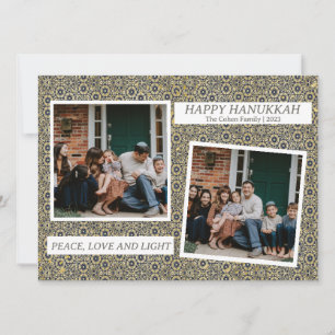Cartes Pour Fêtes Annuelles Amour et lumière Elegant Hanoukka family 2 photo